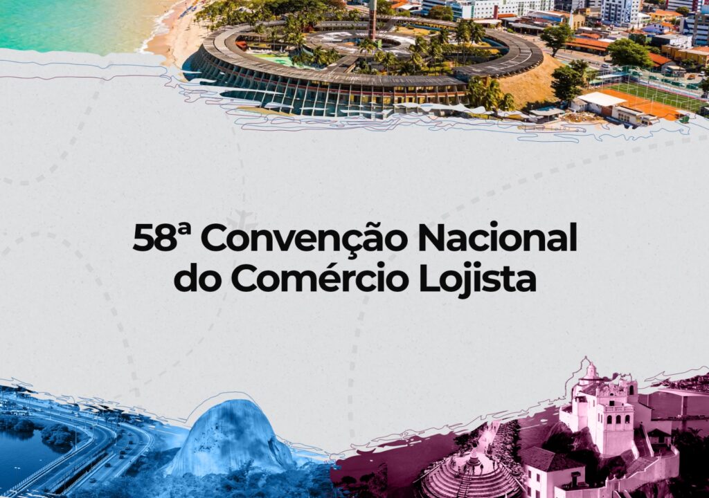 Arte de divulgação da 58ª Convenção Nacional do Comércio Lojista, o OmniVarejo 2026, em João Pessoa
