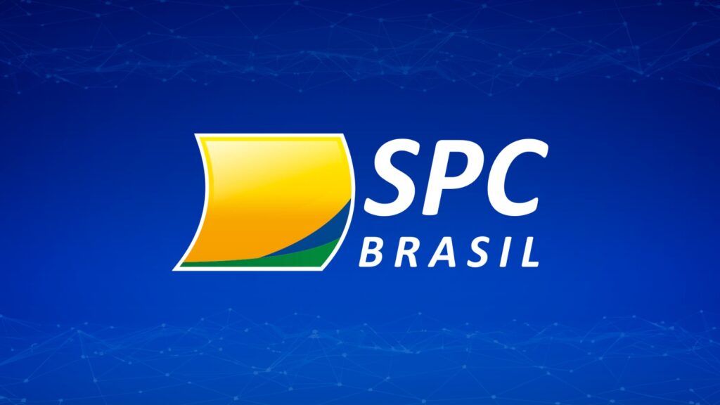 Logo do SPC Brasil sobre fundo azul