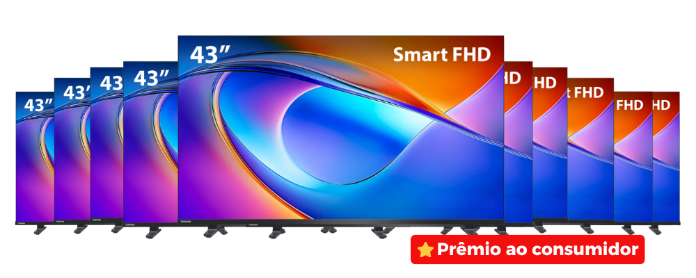 10 TVs de 43 polegadas